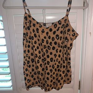 Cheetah print tank top